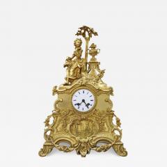 19th Century Ormolu Gilt Bronze Antique Table Clock - 3010397