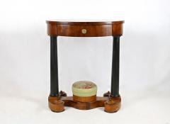 19th Century Oval Biedermeier Side Table Nutwood Hungary circa 1835 - 4583299