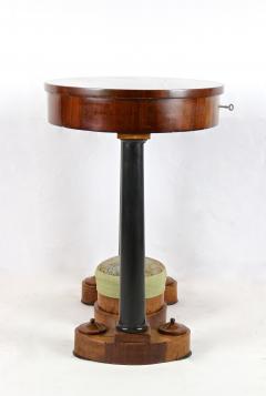 19th Century Oval Biedermeier Side Table Nutwood Hungary circa 1835 - 4583303