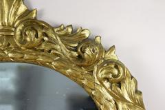 19th Century Oval Gilt Florentine Mirror Original Mirror Plate AT ca 1810 - 3975868