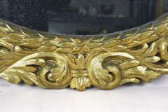 19th Century Oval Gilt Florentine Mirror Original Mirror Plate AT ca 1810 - 3975871