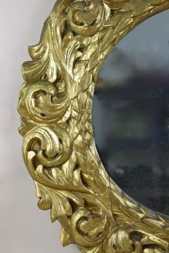 19th Century Oval Gilt Florentine Mirror Original Mirror Plate AT ca 1810 - 3975873