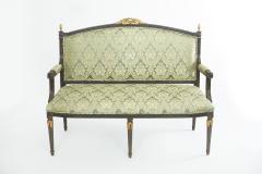 19th Century Painted Giltwood Framed Settee - 2256267