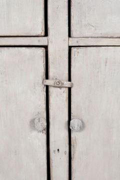 19th Century Painted Primitive Corner Cupboard - 4563703