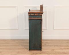 19th Century Painted Sk ne Wall Cabinet with Reeded Doors Sweden - 4481061