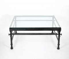 19th Century Painted Wrought Iron Coffee Cocktails Table - 3534411