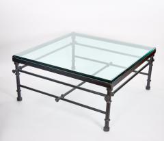 19th Century Painted Wrought Iron Coffee Cocktails Table - 3534416