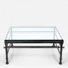 19th Century Painted Wrought Iron Coffee Cocktails Table - 3536418