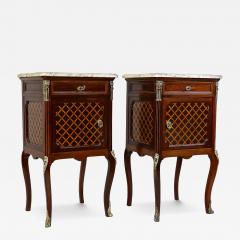 19th Century Pair Of Transitional Nightstands Side Tables France ca 1870 - 4609796