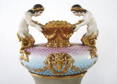 19th Century Pair Porcelain Vases Urns a Pair - 2471630
