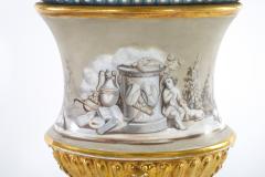 19th Century Pair Porcelain Vases Urns a Pair - 2471637