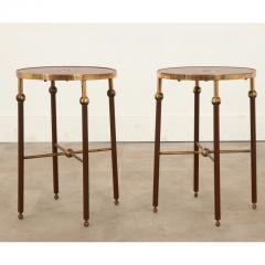 19th Century Pair of Brass Leather Tables - 2892872