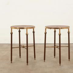 19th Century Pair of Brass Leather Tables - 2892879