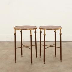 19th Century Pair of Brass Leather Tables - 2892943