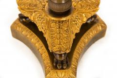 19th Century Pair of French Charles X Gilt Patinated Bronze Candlesticks - 4502311