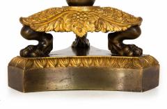 19th Century Pair of French Charles X Gilt Patinated Bronze Candlesticks - 4502313