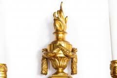 19th Century Pair of French Louis XVI Style Two Light Wall Sconces Candelabra - 4734874