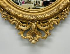 19th Century Palatial Giltwood Wall or Console Mirror Adorning Three Cherubs - 2918099