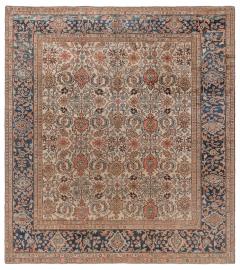 19th Century Persian Sultanabad Hand Knotted Wool Rug - 2465174