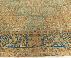 19th Century Persian Tabriz Botanic Handwoven Wool Rug - 2461707