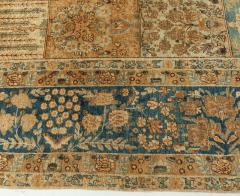 19th Century Persian Tabriz Botanic Handwoven Wool Rug - 2461708