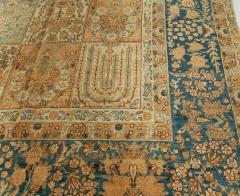 19th Century Persian Tabriz Botanic Handwoven Wool Rug - 2461710