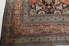 19th Century Persian Tabriz Handwoven Wool Rug - 2462061