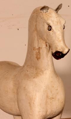 19th Century Polychrome Wooden Horse - 3070801