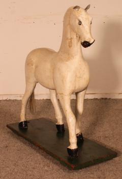 19th Century Polychrome Wooden Horse - 3070806