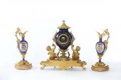 19th Century Porcelain Gilt Bronze Three Piece Garniture - 1823173