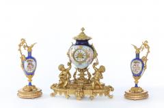 19th Century Porcelain Gilt Bronze Three Piece Garniture - 1823238