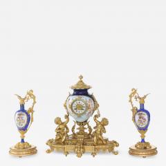 19th Century Porcelain Gilt Bronze Three Piece Garniture - 1825848