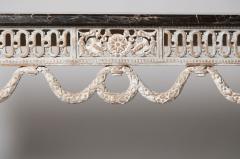 19th Century Provencal Louis XVI Console with Portoro Marble Top - 4709135
