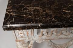 19th Century Provencal Louis XVI Console with Portoro Marble Top - 4709139