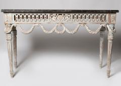 19th Century Provencal Louis XVI Console with Portoro Marble Top - 4709291