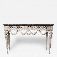 19th Century Provencal Louis XVI Console with Portoro Marble Top - 4709292