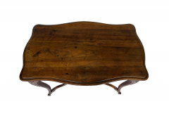 19th Century Provincial French Louis XV Style Center Table with X Form Stretcher - 4742799