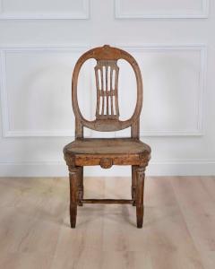 19th Century Provincial Gustavian Chair in Original Paint - 4743969
