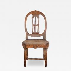 19th Century Provincial Gustavian Chair in Original Paint - 4746082