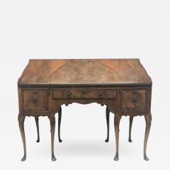 19th Century Queen Anne Style Walnut Inlaid Secretary - 1618864