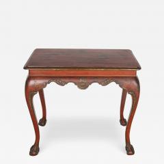 19th Century Red Lacquered Centre Table - 3562722