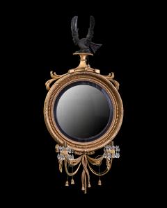 19th Century Regency Giltwood Convex Mirror - 2549071