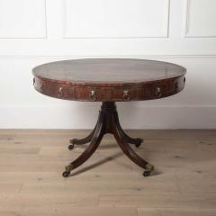 19th Century Regency Mahogany Drum Table - 3563865