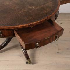 19th Century Regency Mahogany Drum Table - 3563886
