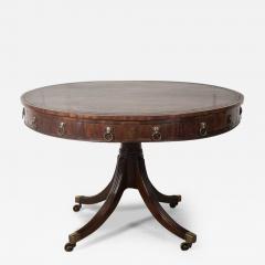 19th Century Regency Mahogany Drum Table - 3571734