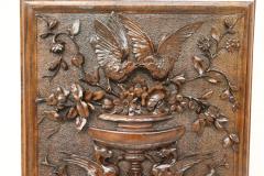 19th Century Renaissance Style Wall Magazine Rack in Hand Carved Walnut - 2889194