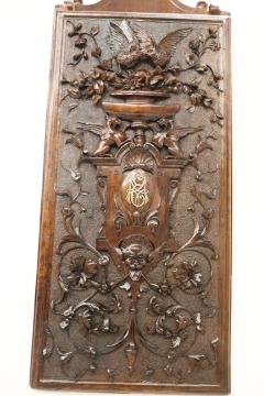 19th Century Renaissance Style Wall Magazine Rack in Hand Carved Walnut - 2889200