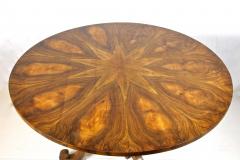 19th Century Round Biedermeier Dining Table Center Table Nutwood AT ca 1835 - 4595757