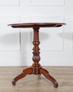 19th Century Round Mahogany Tilt Top Pedestal Table - 4402364