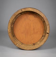 19th Century Round Satinwood Stool with Red Leather Seat - 4179850